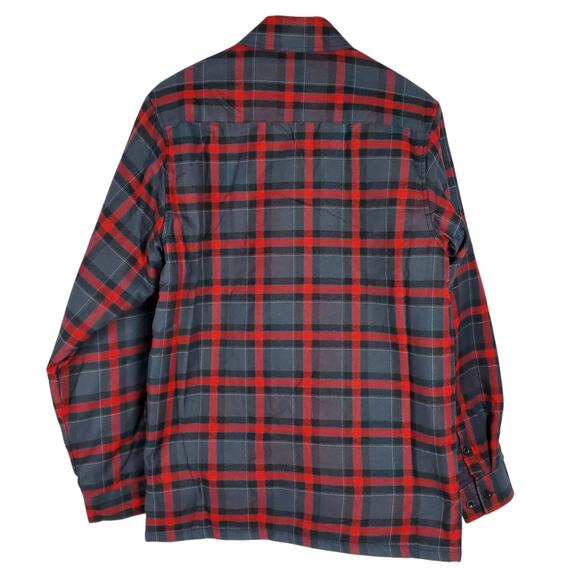 Dixxon Flannel Bell Helmets Collab Jacket Mens M Button Zip Up Work Wear Plaid - Picture 2 of 15